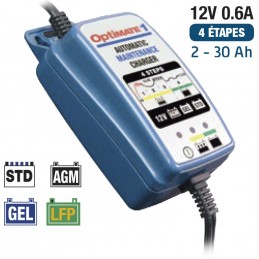 Chargeur batteries STD, AGM, GEL 12V, 5A, 3-240 Ah OptiMate 6 TM-180