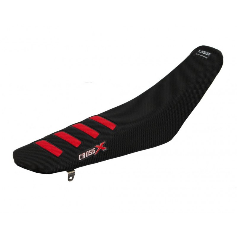 HOUSSE DE SELLE  HONDA CRF 250-450 -  UGS COLOR WAVE BLACK-RED