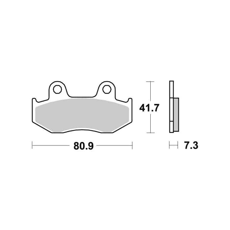 Plaquettes de frein AVANT pour HONDA SES 125 DYLAN 2003 - 2007