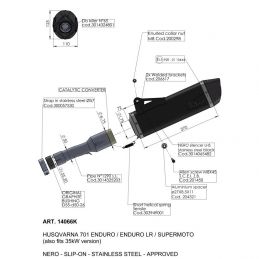 SBK NERO EVO HUSQVARNA 701 END