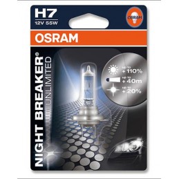 Ampoule OSRAM H7 Night Breaker Silver 12V 60/55W PX26d - à l'unité